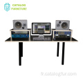 Table de mixage audio numérique de luxe bureau universitaire musique audio meubles gratuits moniteur à domicile de bureau audio